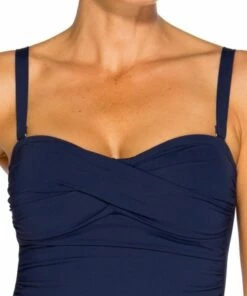 Togs Swimwear Twist Bandeau One Piece Navy 7 Togs Swimwear Twist Bandeau One Piece Navy -Cheap Swimweargalore Store togcom6083 s2