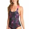 Zoggs Aria Speedback One Piece Black/Pink