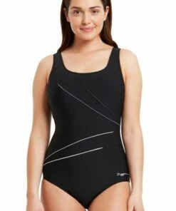 Zoggs Macmasters Scoopback One Piece Black -Cheap Swimweargalore Store zog462314.943 zoggs macmasters scoopback one piece 2