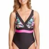 Zoggs Paradise Squareback One Piece Black