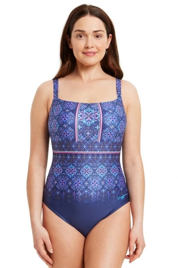 Zoggs Maharaja Adjustable Classicback One Piece Navy 1 Zoggs Maharaja Adjustable Classicback One Piece Navy